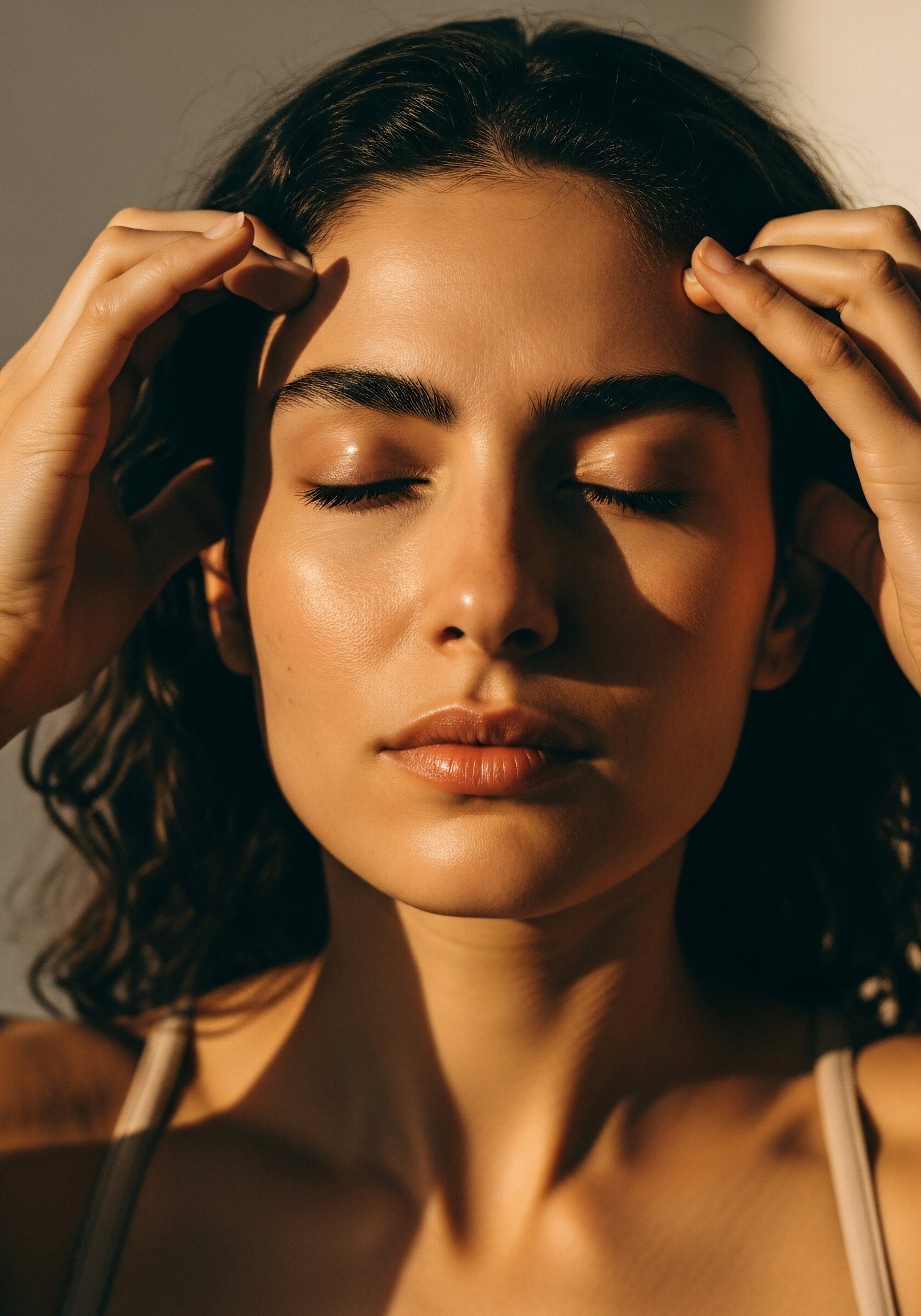 Serene Sunlit Portrait